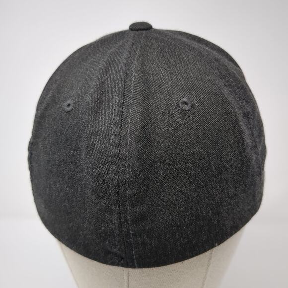 Volcom Stone Logo Fitted Hat Black Medium Embroidered Flexfit Outdoor - Picture 6 of 10